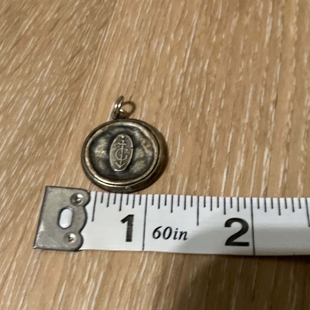 Silver anchor Pendant—2 sided